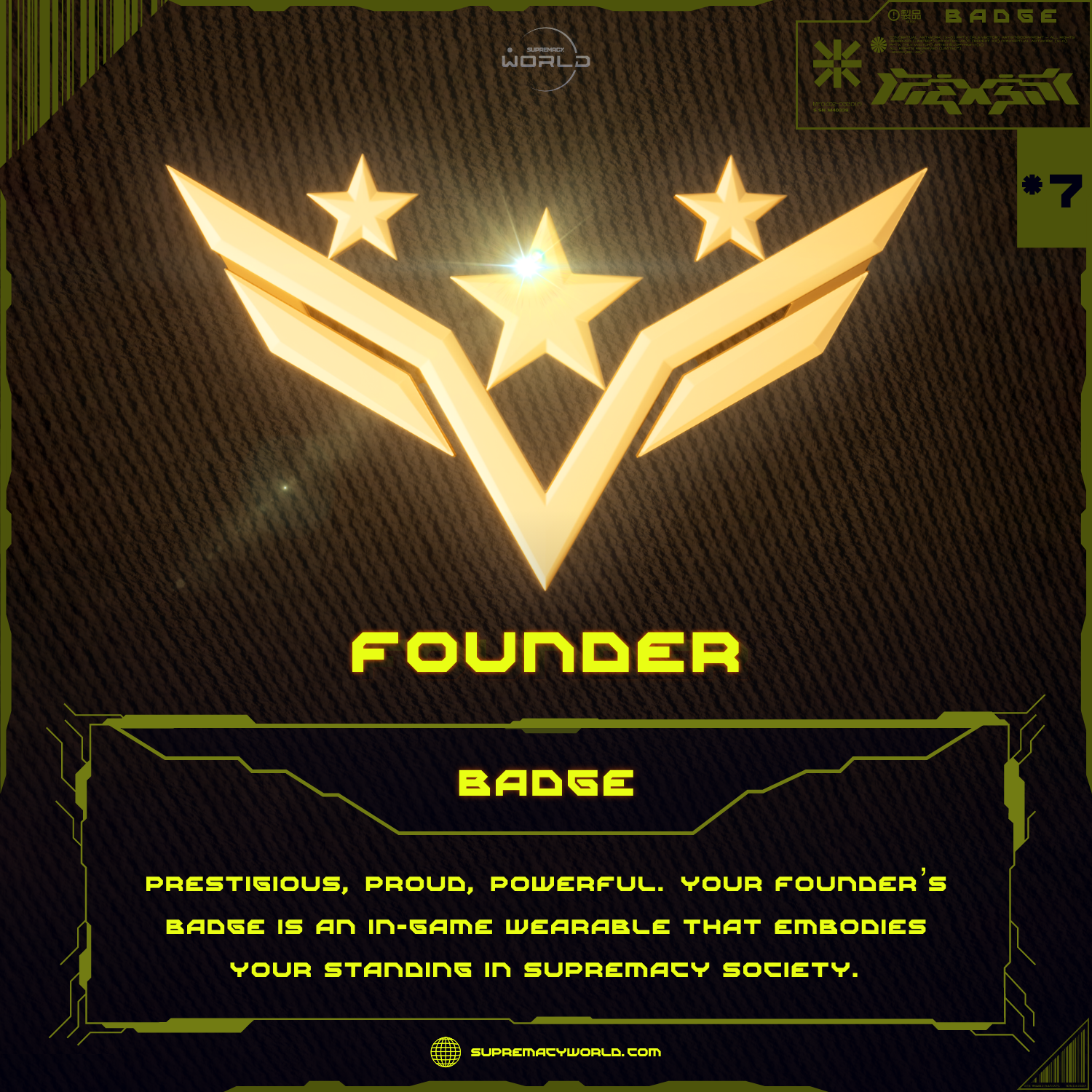 What is the Founders Badge